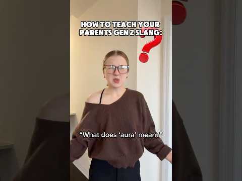 How To Teach Your Parents Gen Z Slang #comedy #skit #pov #funnyvideo
