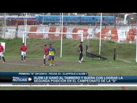 Primera "D" 2013/2014 - Fecha 33 - Claypole 0 Alem 1