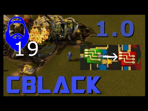 CBlack's Factorio 1.0 - E19 - What happens when you dont plan your base...EXAMPLE guide