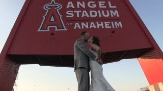 Ryan and Jayme Angels Stadium Wedding