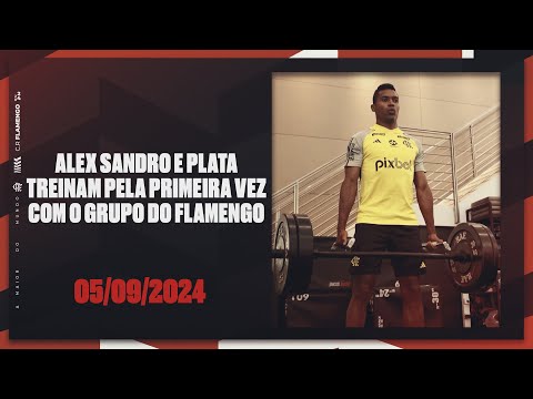 Alex Sandro and Plata train for the first time with the Flamengo group