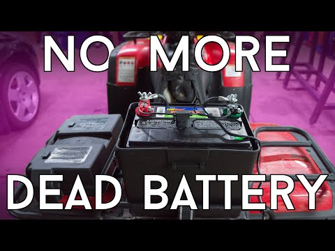 Car Battery in my ATV Plow = No More Dead Batteries!