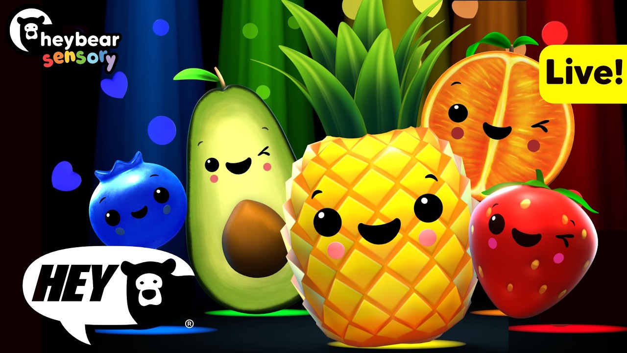 Hey Bear Sensory - Smoothie Mix Dance Party!  Live Stream!