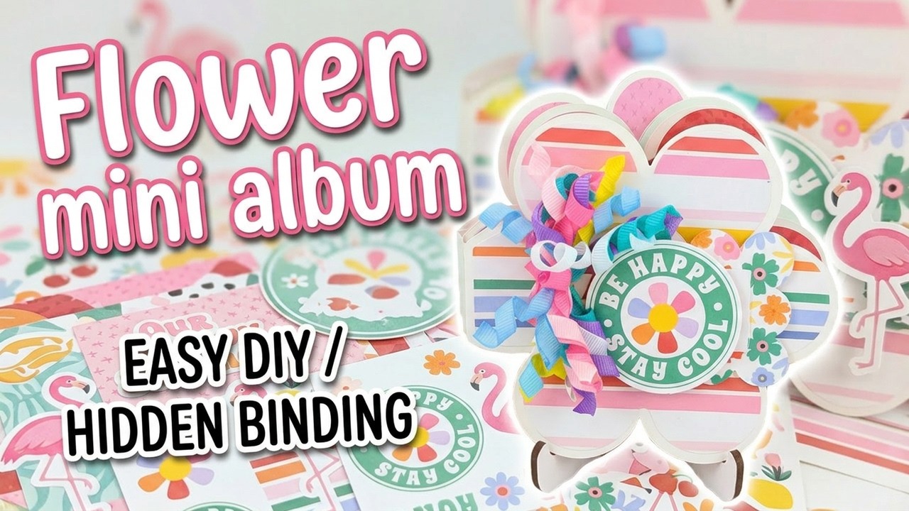 DIY Flower Mini Album | Try It Today!