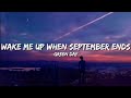 Green Day Wake Me Up When September Ends Lyrics