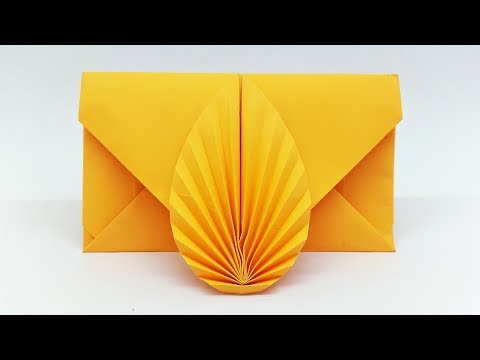 Envelope making with paper without Scissors Glue and Tape - DIY Origami Envelope easy tutorial