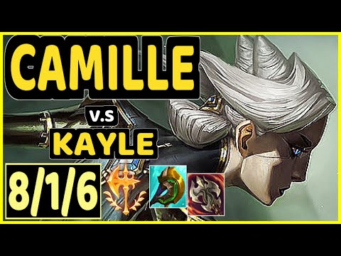 ALPHARI (CAMILLE) vs KAYLE - 8/1/6 KDA TOP GAMEPLAY - EUW Ranked GRANDMASTER
