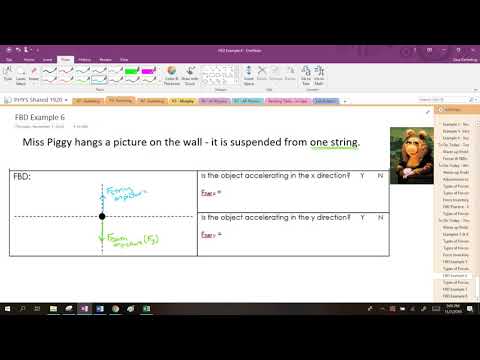 Physics 11/8/19 FBD Example 6 - Introducing Tension
