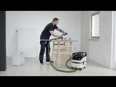 Akumuliatorinis dulkių siurblys Festool CLEANTEC CTLC MIDI I-Basic; 18 V (be akumuliatoriaus ir pakrovėjo) video