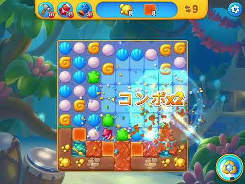 Fishdom level 6448 no boosters フィッシュダム ノーマル [Friend's]