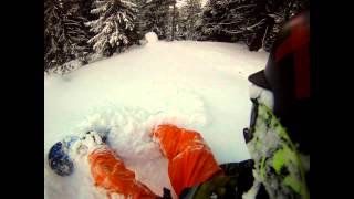 preview picture of video 'Exploring the Alpine backcountry, snowboarding trip to Nauders 2012 Feb. Uni_HRO staff'