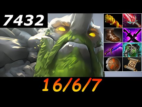 Dota 2 Tiny 7432 MMR 16/6/7 (Kills/Deaths/Assists) Ranked Full Gameplay