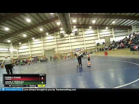 55 Lbs Cons. Semi - Kamila Morales, Nevada Elite Wrestling Vs Everly Evans, Oregon 1fed