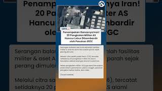 Penampakan Keganasan IRGC! 20 Pangkalan Militer AS Hancur Lebur Dibombardir Iran