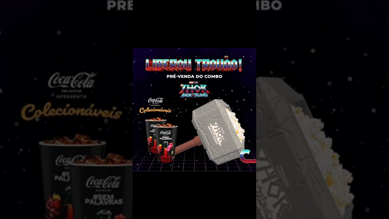 Balde de Pipoca Thor Amor e Trovão Cinemark!