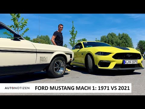Ford Mustang Mach 1: 2021 und 1971 - Eine Zeitreise im V8-Sportwagen | Test | Review | Oldtimer