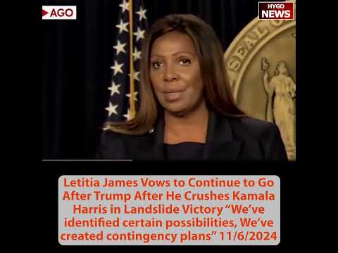 Letitia James Vows to Continue to Go After Trump After He Crushes Kamala in Landslide Victory