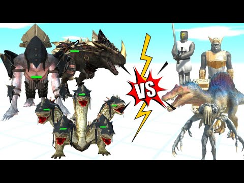 GORO NEW SKIN  + HYDRA + T  REX VS ALL FACTIONS  - ANIMAL REVOLT BATTLE SIMULATOR