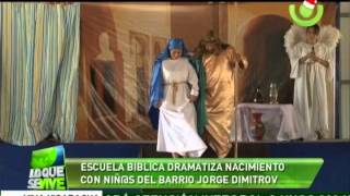 preview picture of video 'Escuela bíblica dramatiza nacimiento con niños del barrio Jorge Dimitrov'