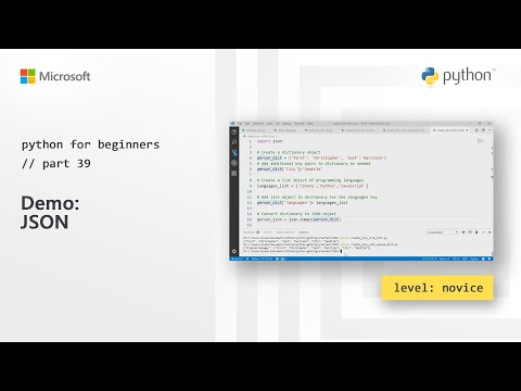 Demo JSON | Python for Beginners 39 of 44