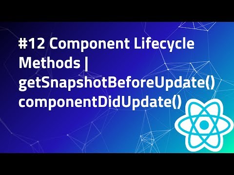 12 getSnapShotBeforeUpdate in React | componentDidUpdate | Component Lifecycle | React Tutorial