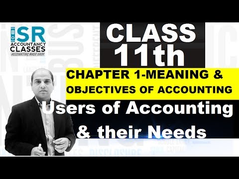 Accounts Class 11| Chapter 11 | Users of Accounting Information and their Needs