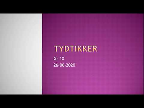 FISIESE WETENSKAP GRAAD 10: 26 Junie 2020 - periode 7 (26107)