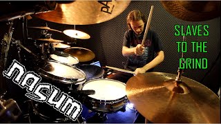 Slaves to the grind drumming - NASUM (grindcore drums only track)
