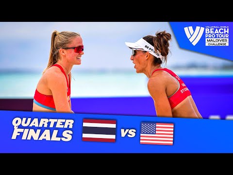 Naraphornrapat/Worapeerachayakorn vs. Stockman/Kraft - 1/4 Final Highlights Maldives #BeachProTour