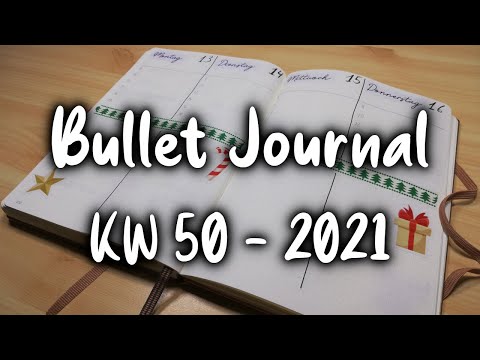 Wochendeko | KW 50 - 2021 | Bullet Journal | Plan with me [German/Deutsch]