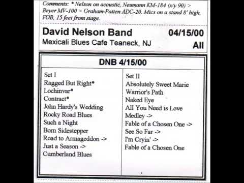 David Nelson Band-- Set 2 (April 15, 2000; Teaneck, NJ)