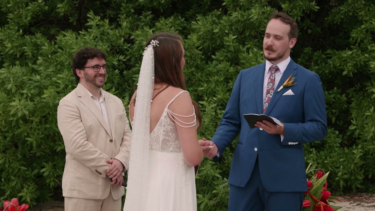 Beach Wedding in Playa Flamingo Resort • Natalie + Donovan 