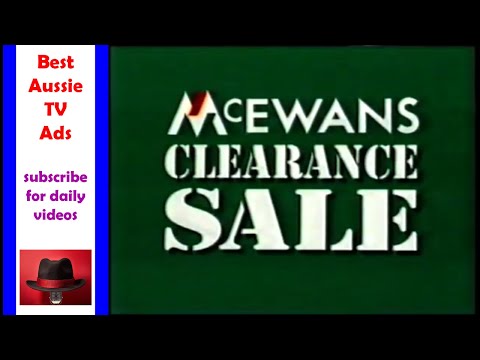 McEwans Clearance Sale ad [1994] - Best Aussie TV Commercials