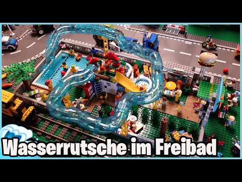 Wasserrutsche in Rita's Freibad & neue Teile aus dem Lego Store ☆ Lego City 170