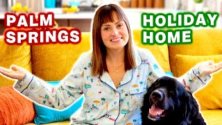 Adorable Retro & Colorful Mid-Century Modern Palm Springs House Tour! (Spending the holidays here!)