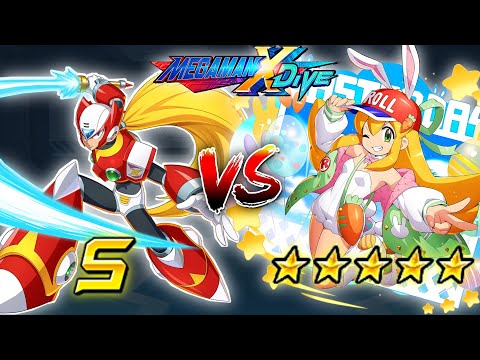 S-Class Hunter Zero Vs Easter Roll 5☆ - Mega Man X DiVE (Mobile Controls PvP)