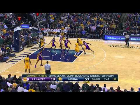 David West Highlights Lakers vs. Pacers 12.15.2014 - 12 Points, 9 Rebounds