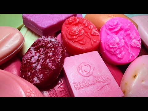 ASMR cutting dry soap/🌹ACMP🌹FROZEN ROSES🌹Soap carving.🌹Satisfying video🌹ASMR SOAP🌹/साबुन/🌹Jabón🌹