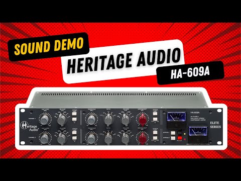 Heritage Audio HA-609A compressor DRUMS DEMO (no talking)