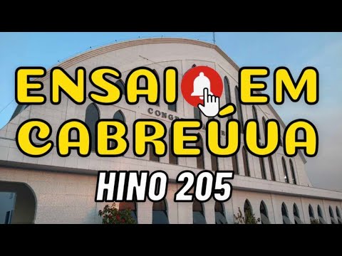 Ensaio em Cabreúva SP 22/08/2021 Após 1 ano e 6 mês Hino 205 Salvo por seu poder