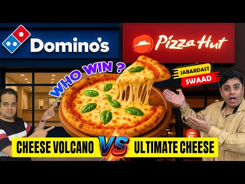 Domino’s Cheese Volcano vs Pizza Hut Ultimate Cheese | Best Cheese Pizza Comparison | Chatorapoint