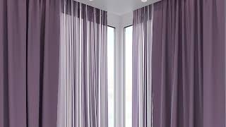Комплект штор «Флетрис (фиолетовый)» — видео о товаре