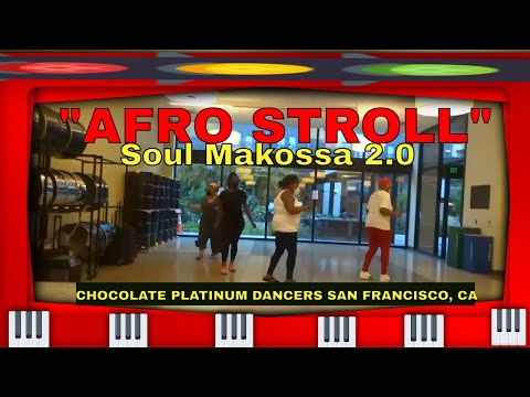 "AFRO STROLL" LINE DANCE, danced by Chocolate Platinum " Soul Line" Dance Class SAN FRANCISCO, CA.