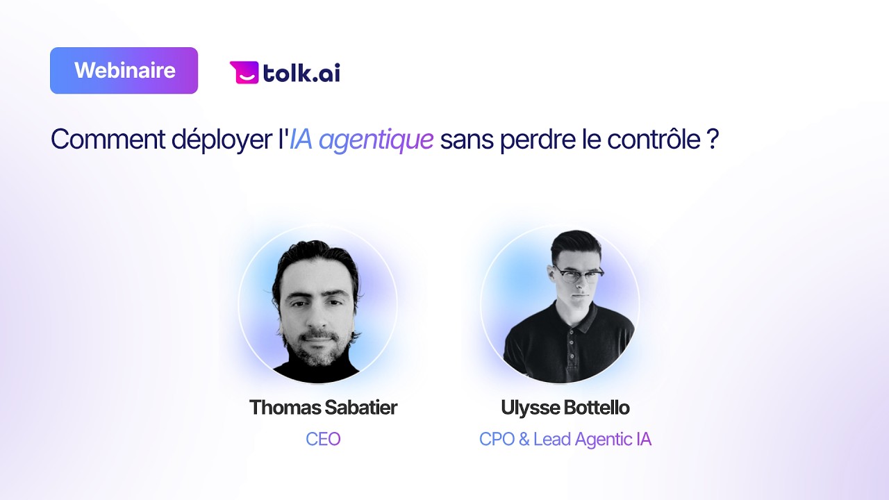 Replay du webinaire Comment déployer l'IA agentique sans perdre le contrôle ?