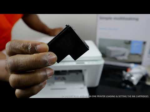 HP DESKJET 4122 ALL IN ONE PRINTER LOADING & SETTING THE INK CARTRIDGES