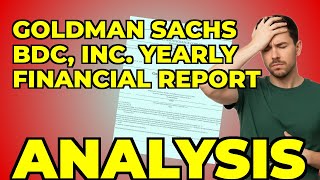 My Goldman Sachs BDC 2025 Report Insight