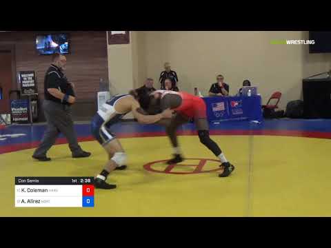 2018 Marine Corps US Open/UWW Junior Freestyle 65 Con Semis - Kendall Coleman (harv) Vs. Andrew Al