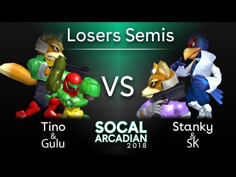 SoCal Arcadian 2018 - Tino / Gulu (Green) VS Stanky / SK (Blue) - SSBM Losers Semis