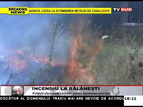 incendiu la balanesti