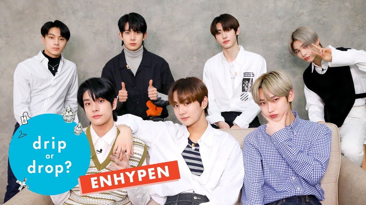 Kpop Group ENHYPEN Reacts to Weird Fashion Trends | Drip Or Drop? | Cosmopolitan thumnail